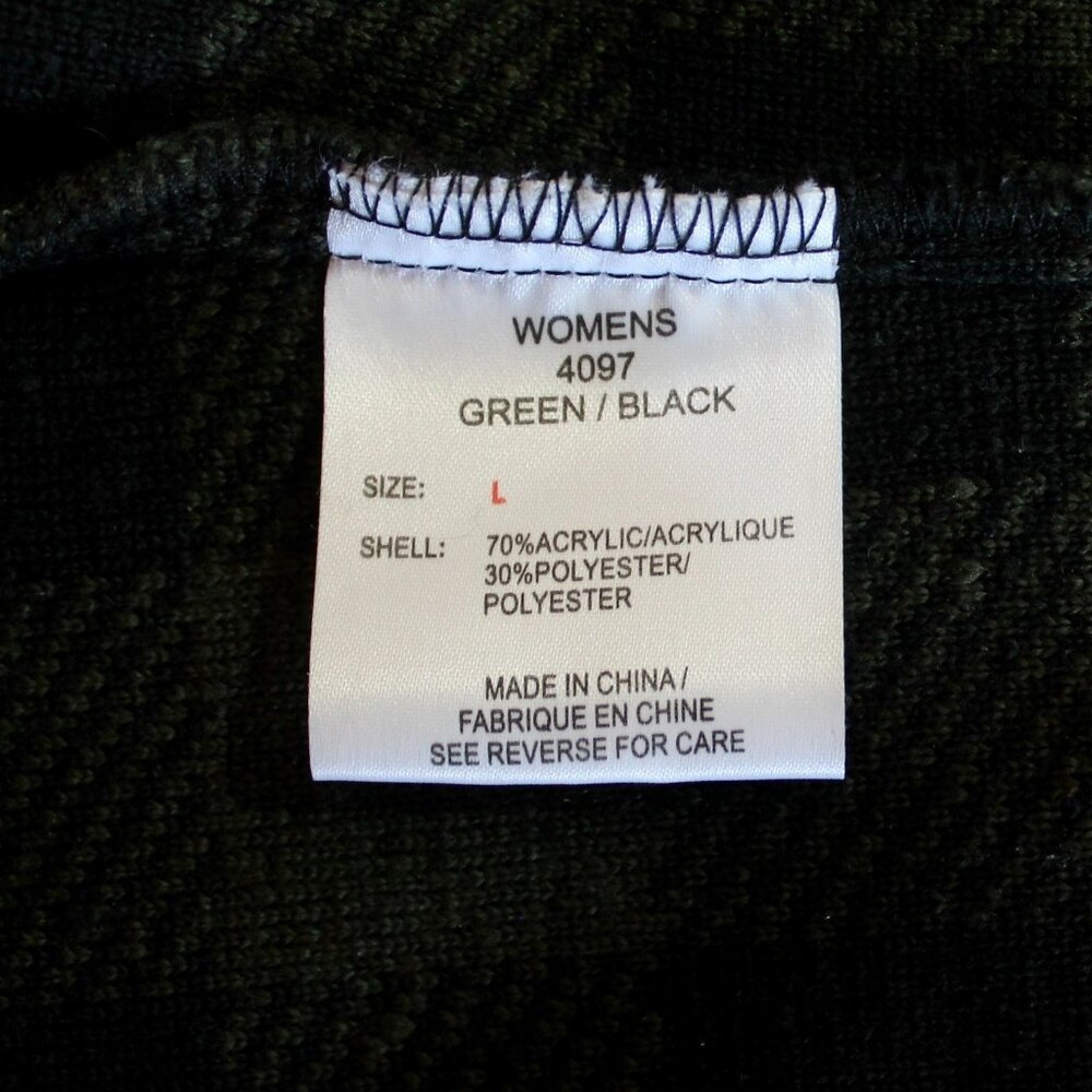 Woolrich Vest Womens Size L Green Black  Check Moose Full Zip Front Pockets - Picture 8 of 9
